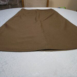 east 5th Women's Linen /Rayon lined Maxi Skirt Size 14 Brown